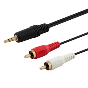 Savio CLS-15 Audiokabel 2 m 3,5 mm 2 x Cinch Schwarz