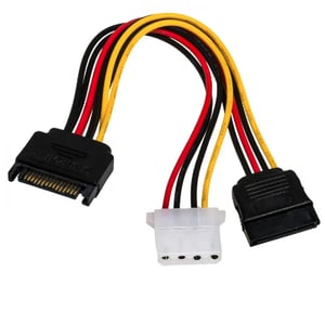 Akyga AK-CA-32 SATA-kabel 0,15 m Svart, Röd, Gul