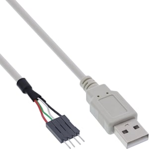 InLine 33440B kabel USB 0,4 m Beżowy