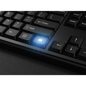Kensington KM270 EQ Keyboard with Included Mouse, Office RF Wireless + Bluetooth, QWERTZ, German, Black