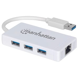 Manhattan 507578 USB 3.2 Gen 1 (3.1 Gen 1) Type-A Docking Station, White