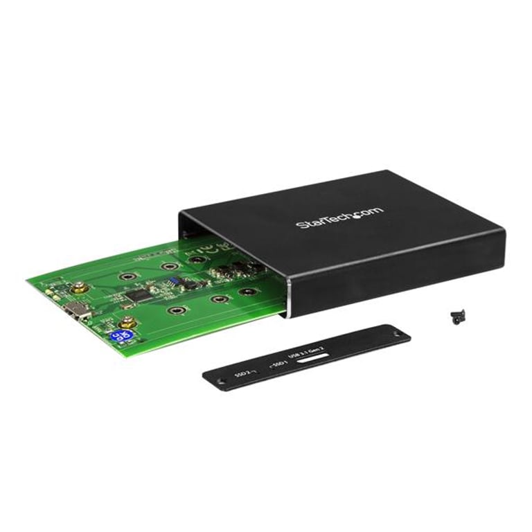 StarTech SM22BU31C3R obudowa do dysków twardych Obudowa SSD Czarny M.2