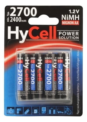 HyCell 5030682 batteri för hemmabruk Uppladdningsbart AA-batteri av nickelmetallhydrid (NiMH)
