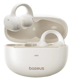 Baseus Bowie MC1 Open-Ear TWS Kopfhörer-Set, kabellos, Ohrbügel, Bluetooth für Anrufe/Musik, Weiß