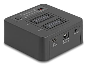 DeLOCK 64300 USB 3.2 Gen 2 (3.1 Gen 2) Type-C Hard Drive Docking Station, Black
