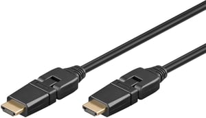 Goobay 61283 HDMI-Kabel 1,5 m, HDMI Typ A (Standard), schwarz