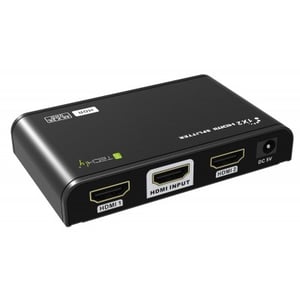 Techly IDATA-HDMI2-4K2HDR HDMI-fördelare för TV, 2x HDMI