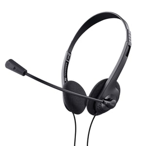 Trust 24659 Headphones/Headset Wired Headband Calls/Music Black