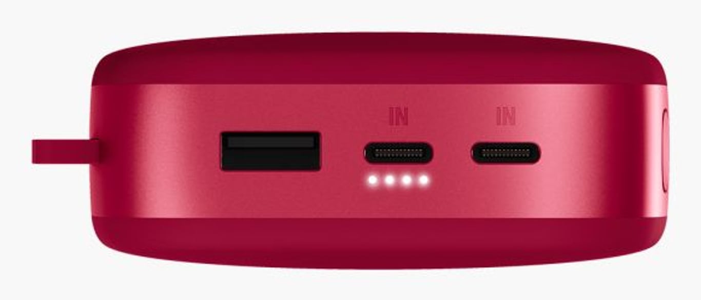 фото Зовнішній акумулятор (павербанк) Fresh n Rebel Powerbank 20W 24000 mAh Red (2PB24100BR)