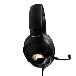 Meters Music M-LEVEL-UP CARBON słuchawki/zestaw słuchawkowy Przewodowa Opaska na głowę Gaming Czarny