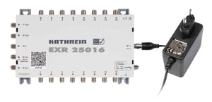 Kathrein EXR 25016 multiswitch för satellitsignaler, 5 ingångar, 16 utgångar.