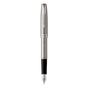 Parker Sonnet Füllfederhalter, Patronenfüllsystem, Edelstahl, 1 Stück.