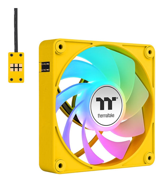 фото Вентилятор Thermaltake CT140 EX Reverse ARGB Sync 3-Pack Yellow (CL-F227-PL14BB-A)