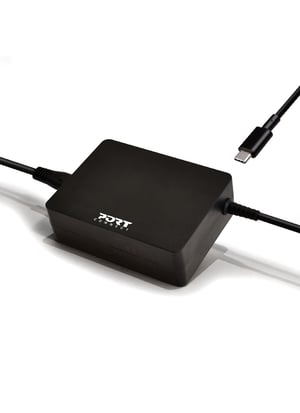 Port Designs 900098 adapter zasilający/ inwentor Wewnętrzna 90 W Czarny