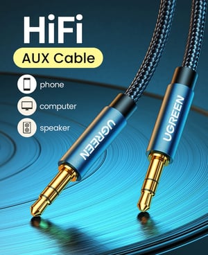 Ugreen 10688 kabel audio 3 m 3.5mm Niebieski