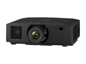 NEC PV800UL Standard-Projektor mit 8000 ANSI-Lumen, 3LCD, WUXGA (1920x1200), schwarz