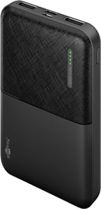 Goobay 64961 Lithium-Polymer (LiPo) Power Bank, 5000 mAh, Black