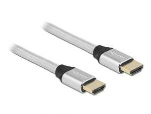 DeLOCK Ultrahochgeschwindigkeits-HDMI-Kabel 48 Gbps 8K 60 Hz silber 2 m zertifiziert