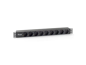 Equip 333282 Power Distribution Unit (PDU) with 9 x Power Outlets, 1U, Black