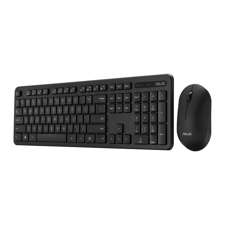 ASUS CW100 klawiatura Dołączona myszka Uniwersalne RF Bezprzewodowy + USB Czarny