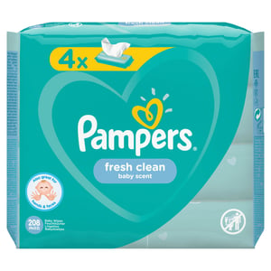 Pampers 81688043 Baby Wipes, 208 count