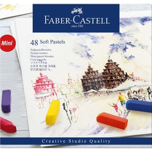 Faber-Castell 128248 Wachsmalstifte, 48 Stück