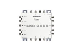 Kathrein EXR 2558 multiswitch för satellitsignaler, 5 ingångar, 8 utgångar.