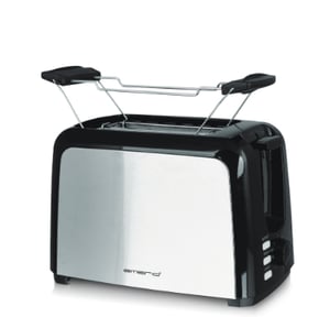 Emerio TO-123924 toster 7 2 kaw. 750 W Svart, Rostfritt stål