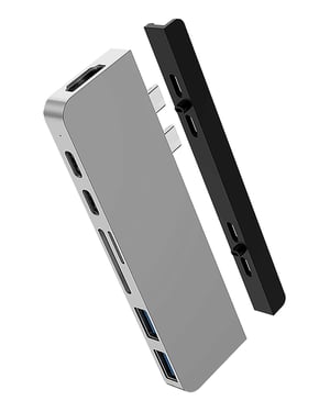 HYPER HD28C USB 3.2 Gen 1 (3.1 Gen 1) Type-C Srebrny