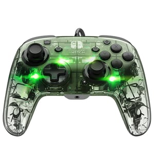 PDP Afterglow Deluxe+ Transparent USB-gamepad Analog/Digital Nintendo Switch, Nintendo Switch OLED
