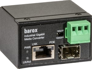 Barox PC-PMC101-GME konwerter sieciowy 1000 Mbit/s Czarny