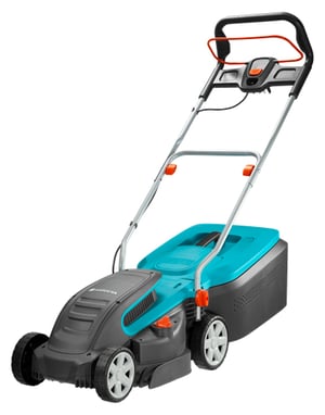 Gardena PowerMax 1400/34 Push Lawn Mower, AC, Black, Blue