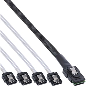 InLine 27620A SAS-kabel 0,75 m röd
