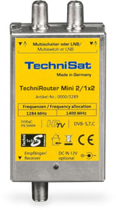 TechniSat TechniRouter Mini 2/1x2 multiswitch för satellitsignal