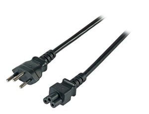 EFB Elektronik EK495.1,8V2 kabel zasilające Czarny 1,8 m Wtyczka zasilająca typu J C5 panel