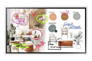 Samsung WM55FX interaktives Whiteboard 139,7 cm (55") 3840 x 2160 px Touchscreen Grau, Weiß HDMI