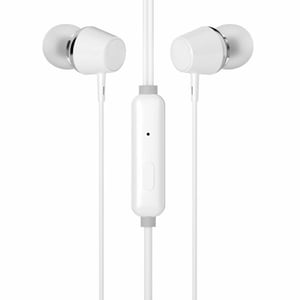HP DHE-7000 Wired In-Ear Headset for Calls/Music, White
