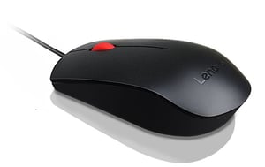 Lenovo Essential Office Mouse, Ambidextrous, USB Type-A, Optical, 1600 DPI