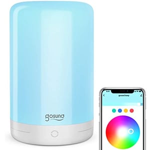 Gosund LB3 smart table/bed lamp, 5V, 2A USB (includes power adapter and cable), touch controls: color and brightness, Alexa and Google Home compatible, 6 W Wi-Fi smart table lamp