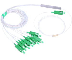 Extralink Splitter 1:8 PLC SC/APC 900um, 1m