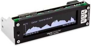 Aqua Computer aquaero 6 PRO 12-channel fan speed controller with LCD, Black