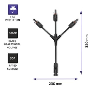 Qoltec 52601 akcesorium do montażu paneli słonecznych Złącze panelu słonecznego