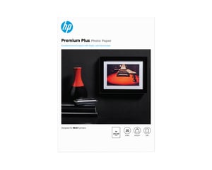 HP Premium Plus Photo Paper, Satin, 300 g/m², A4 (210 × 297 mm), 20 sheets
