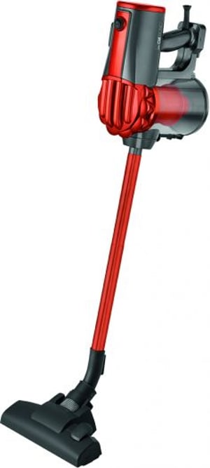 Clatronic BS 1306 2-in-1 Upright Vacuum Cleaner, AC, Dry, HEPA, Bagless, 600 W, Red