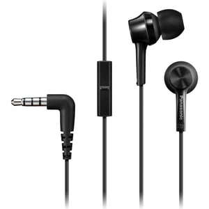 Panasonic RP-TCM115E Hörlurar, trådbundna, in-ear, samtal/musik, svart