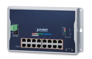 PLANET WGS-4215-16P2S przełącznik sieciowy Zarządzany L2 Gigabit Ethernet (10/100/1000) Obsługa PoE Czarny
