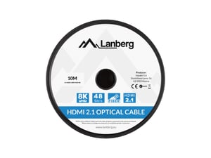 Lanberg CA-HDMI-30FB-0100-BK kabel HDMI 10 m HDMI Typu A (Standard) Czarny
