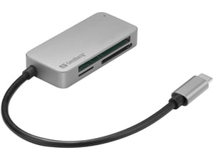 Sandberg 136-38 USB 3.2 Gen 1 (3.1 Gen 1) Type-C-Kartenlesegerät, schwarz