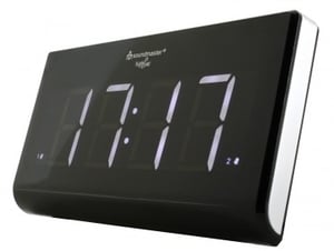 Soundmaster UR8400 radio Zegar Analogowy Czarny, Biały
