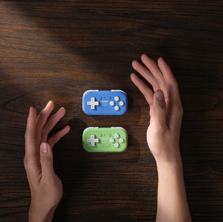 8Bitdo Micro Zielony USB Gamepad Android, Nintendo Switch, PC, iOS